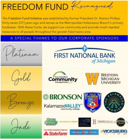 image showing sponsorship levels for 2020 freedom fund for naacp