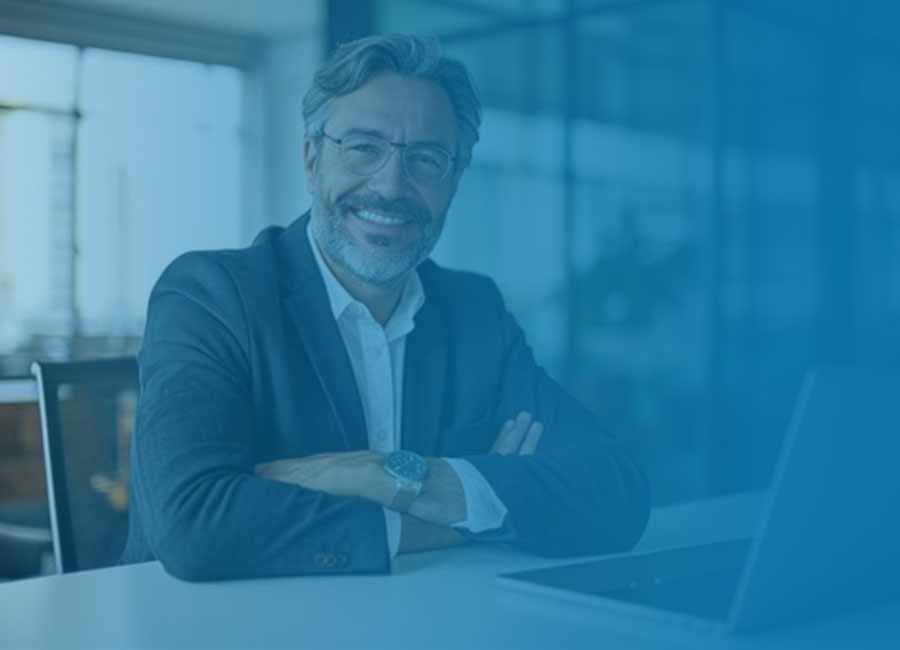 Man shows woman vision of housing construction